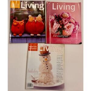 Lot of 3 Vtg 2000/2003/2005 Martha Stewart Living Magazines Holiday/Fall/Spring